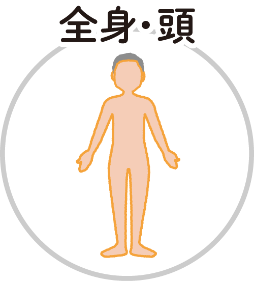 全身・頭